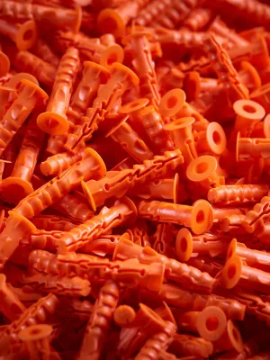 Cheville nyl collerette