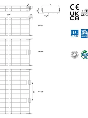 Rejiband rapide hauteur 60 electrozingué