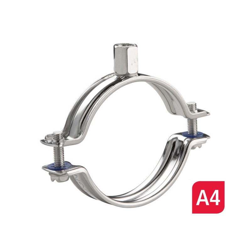 Collier macrofix non isolé M8/M10 inox A4